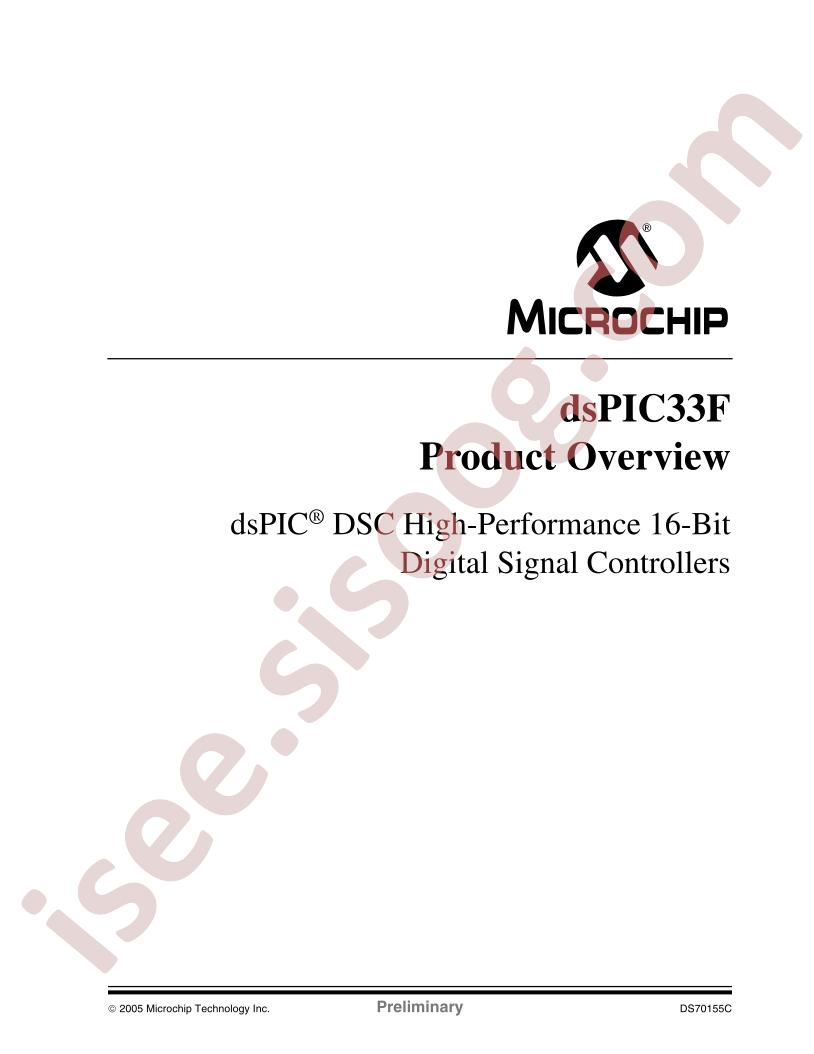 DSPIC33F Product Overview