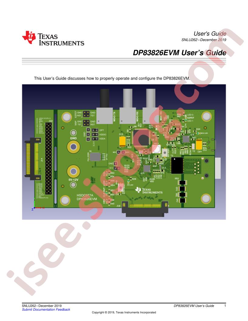 DP83826EVM User Guide
