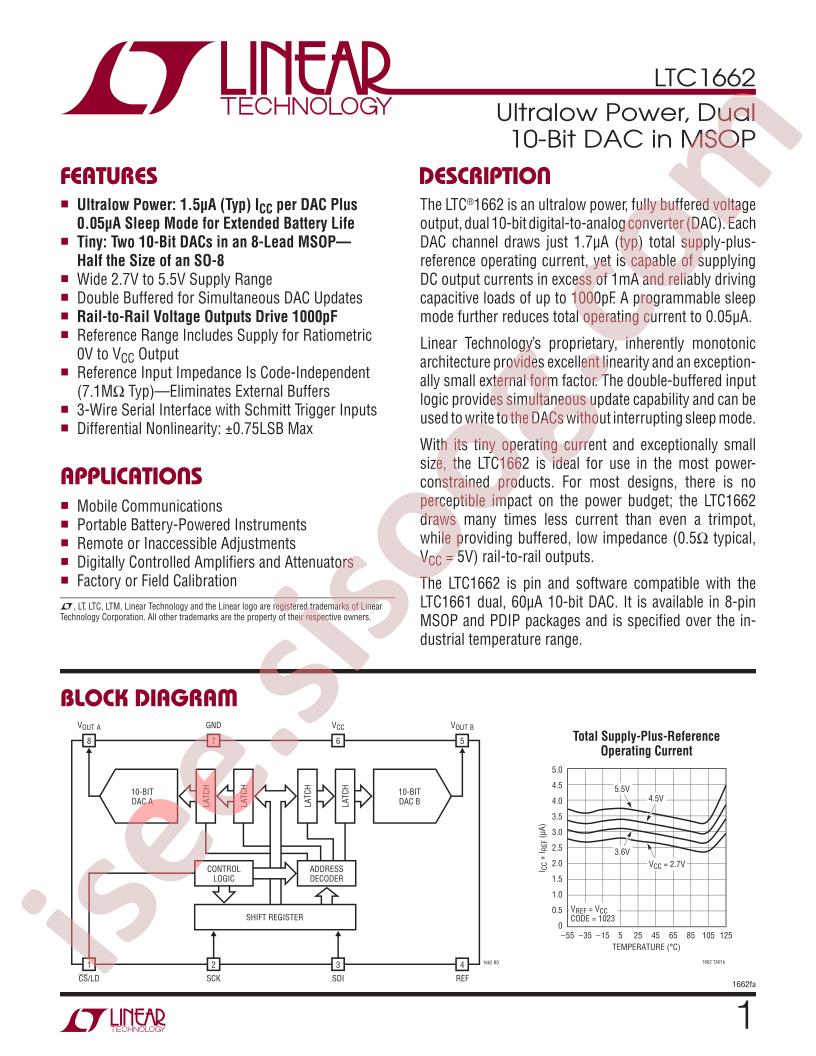 LTC1662 Datasheet