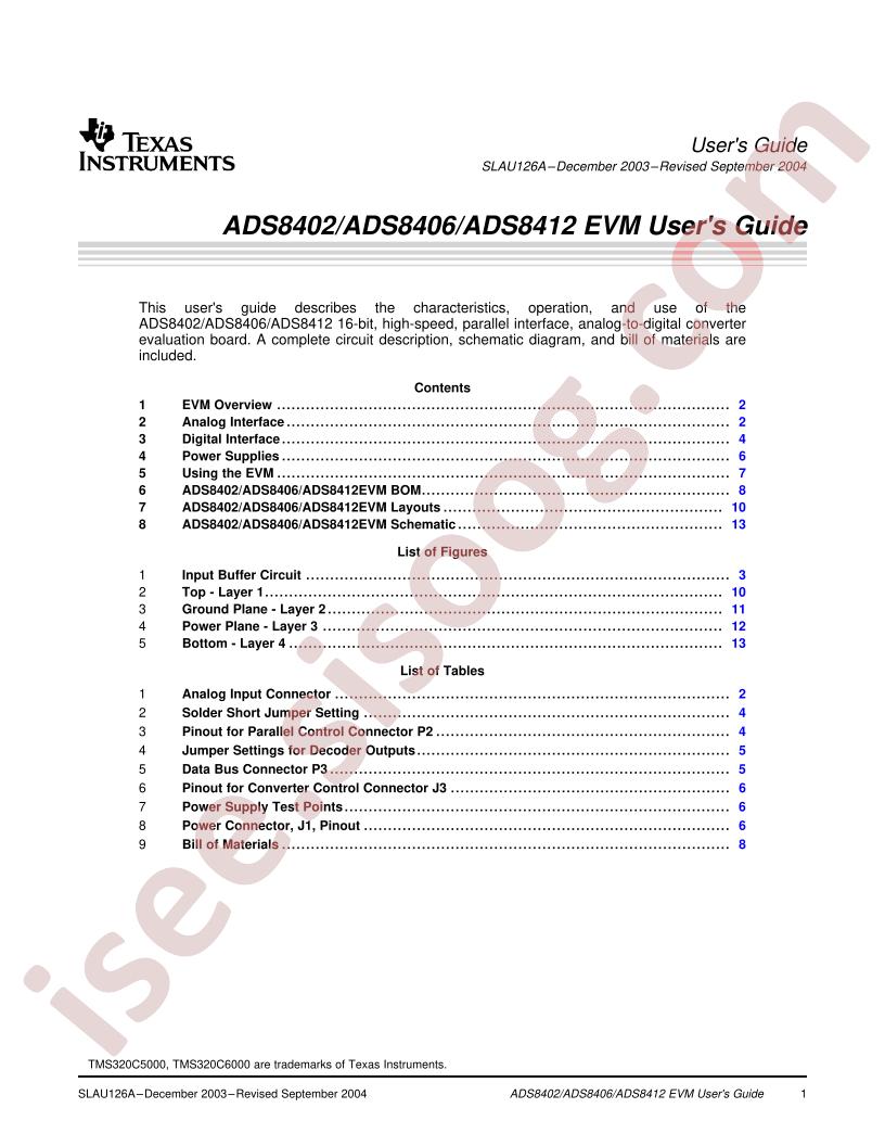 ADS8402/12EVM User Guide