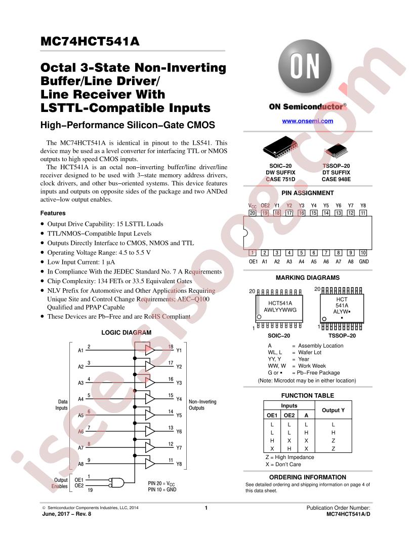MC74HCT541A