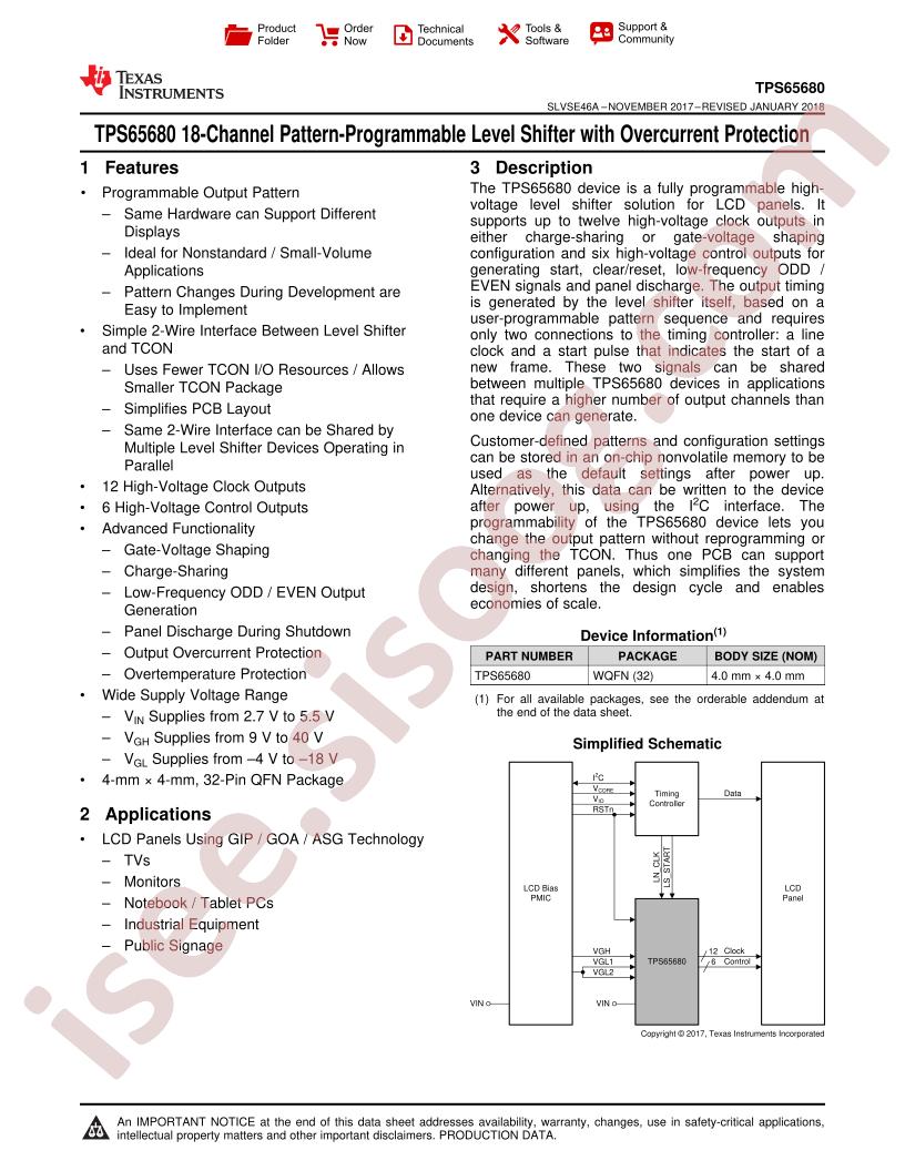 TPS65680 Datasheet