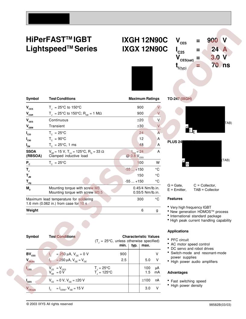 IXG(H,X)12N90C
