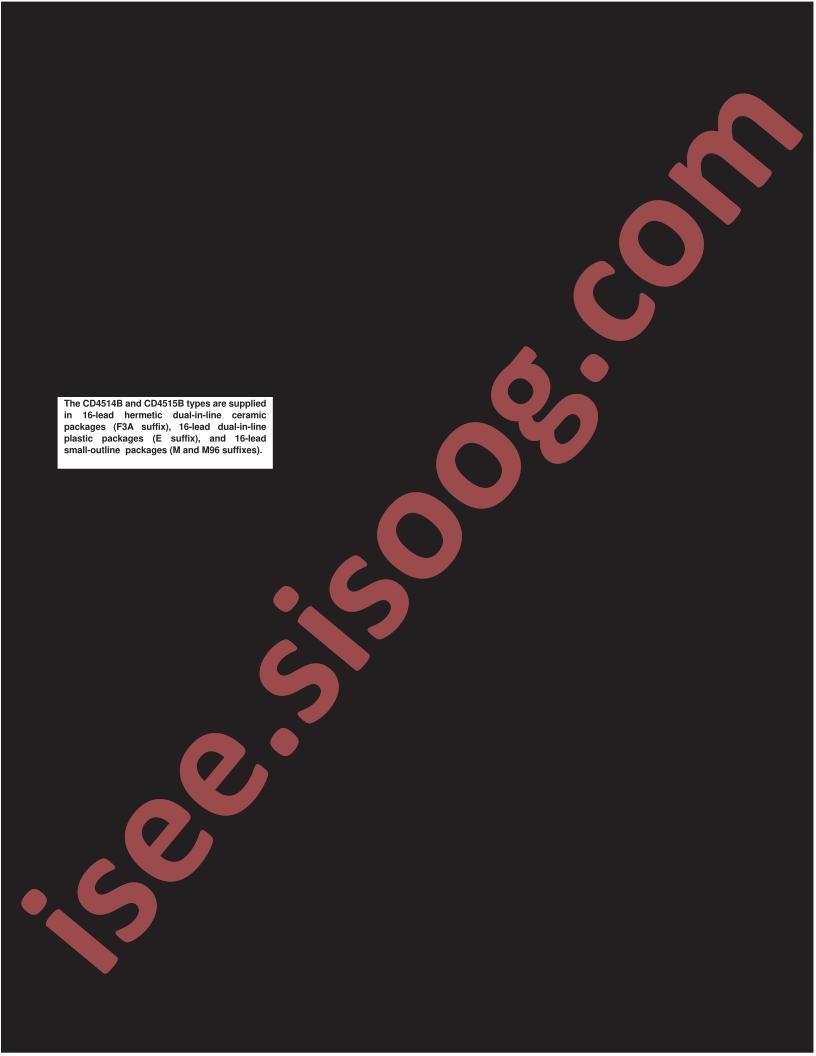 CD4514B,15B Datasheet