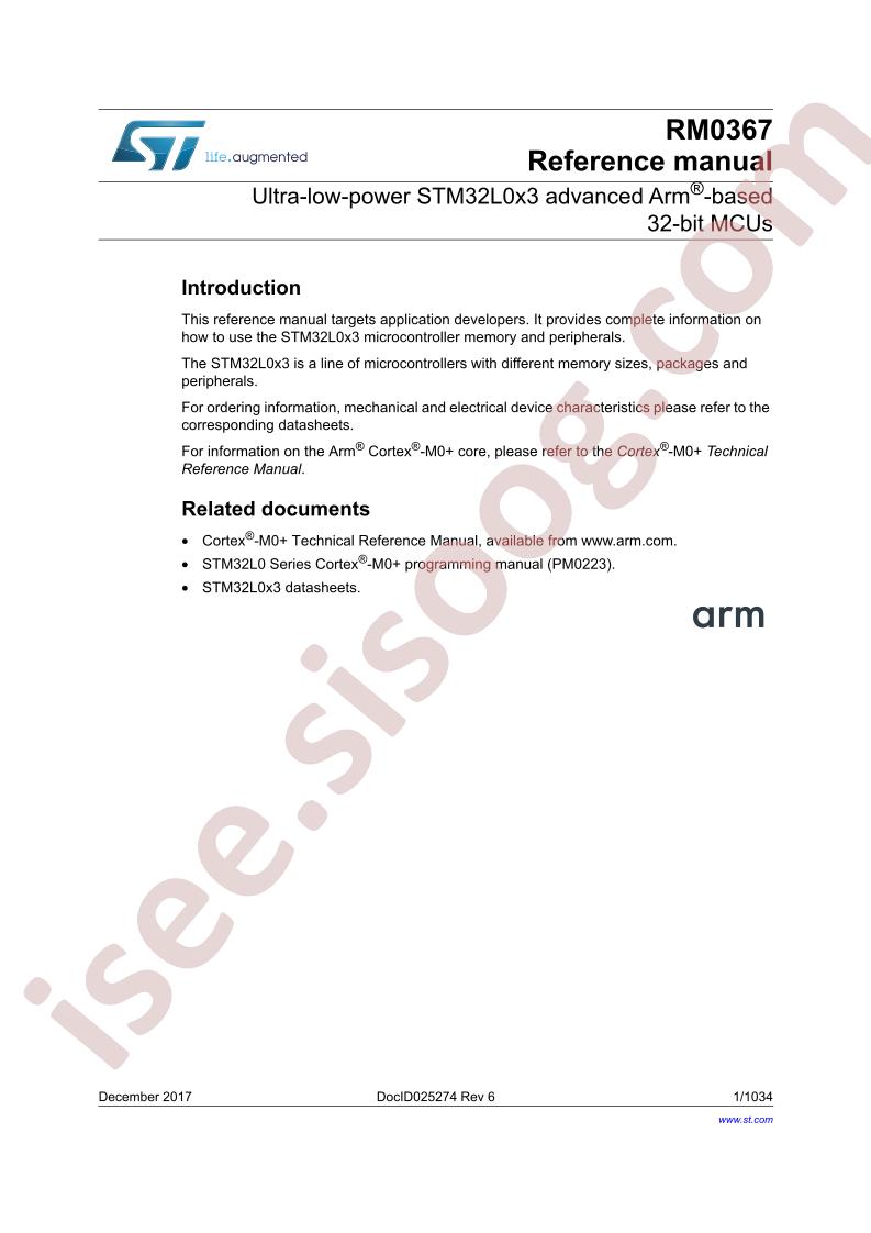 STM32L0x3 Reference Manual