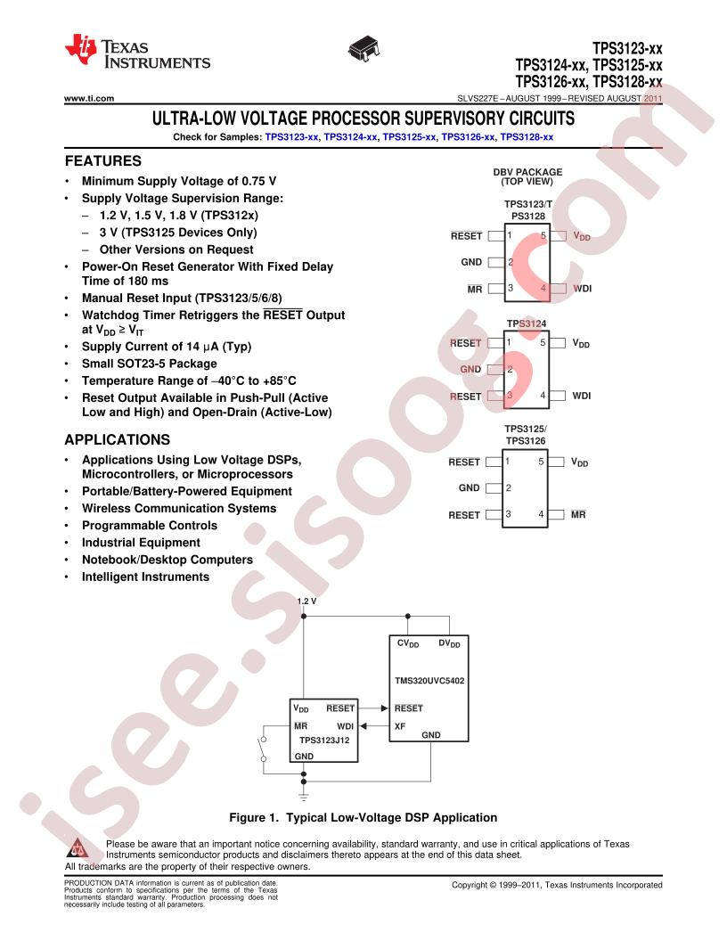 TPS3123-26-xx,TPS3128-xx