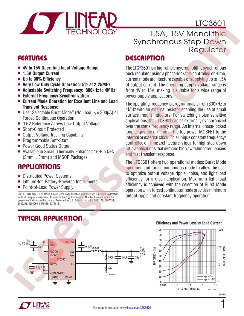 LTC3601 Datasheet