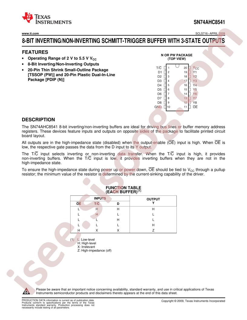 SN74AHC8541