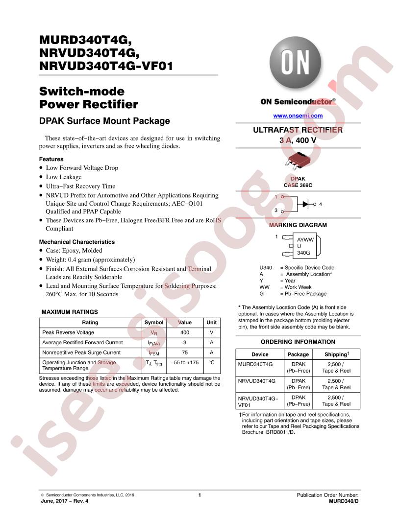 MURD/NRVUD340T4G