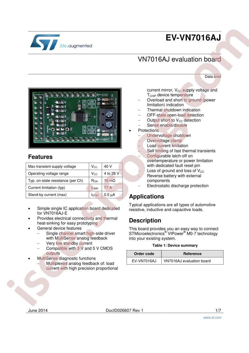 EV-VN7016AJ Data Brief