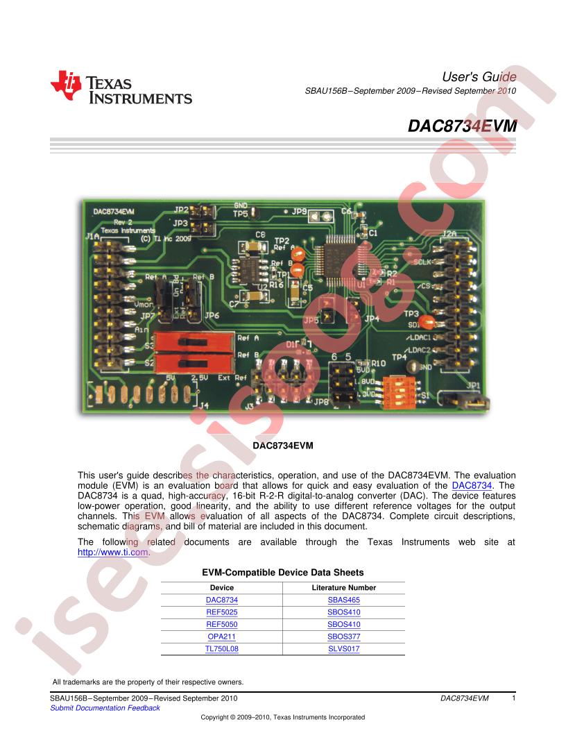 DAC8734EVM