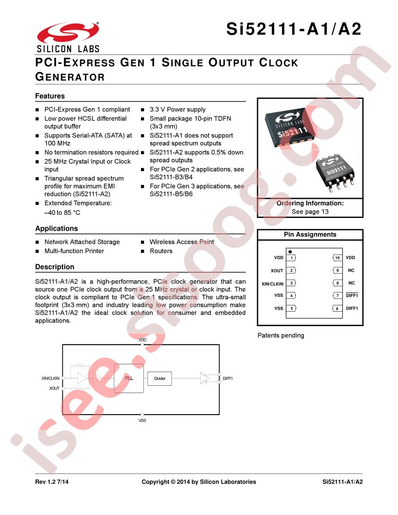 Si52111-A1/A2