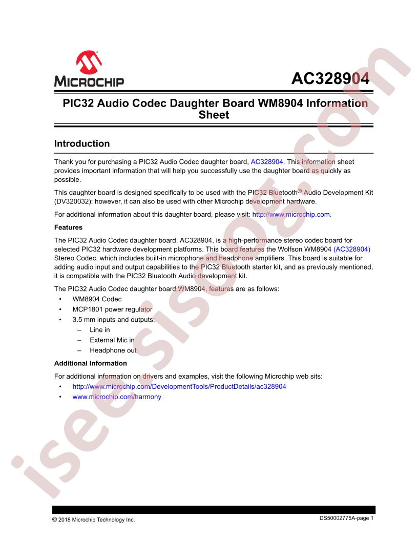 AC328904 Information Sheet