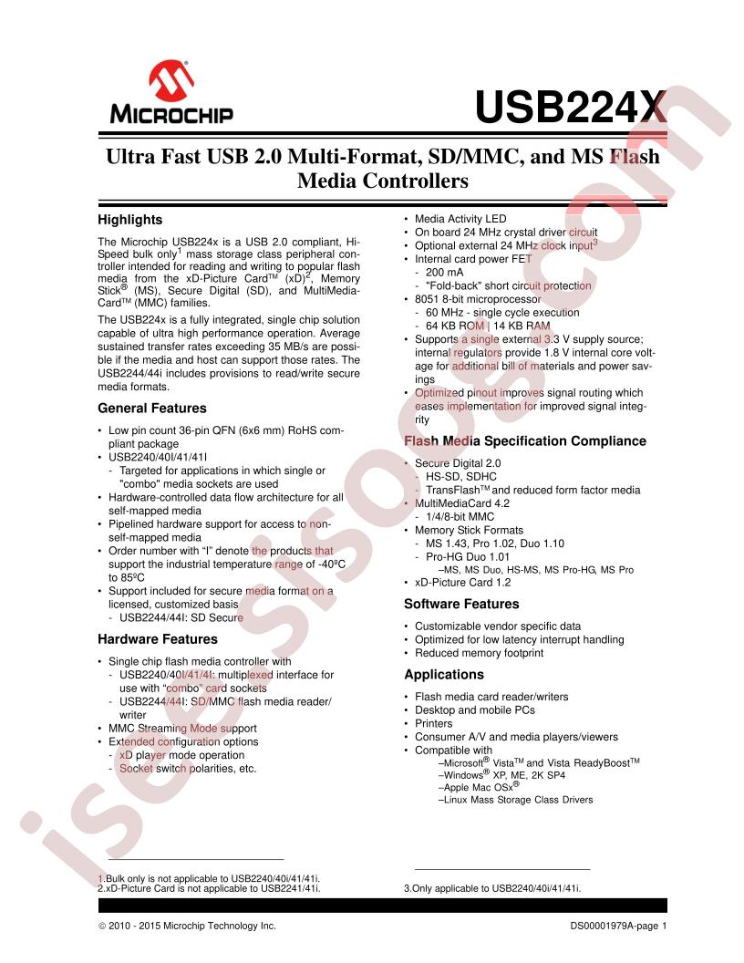 USB224x Datasheet