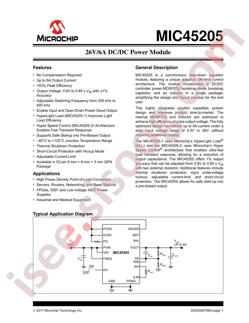 MIC45205-1,2 Datasheet