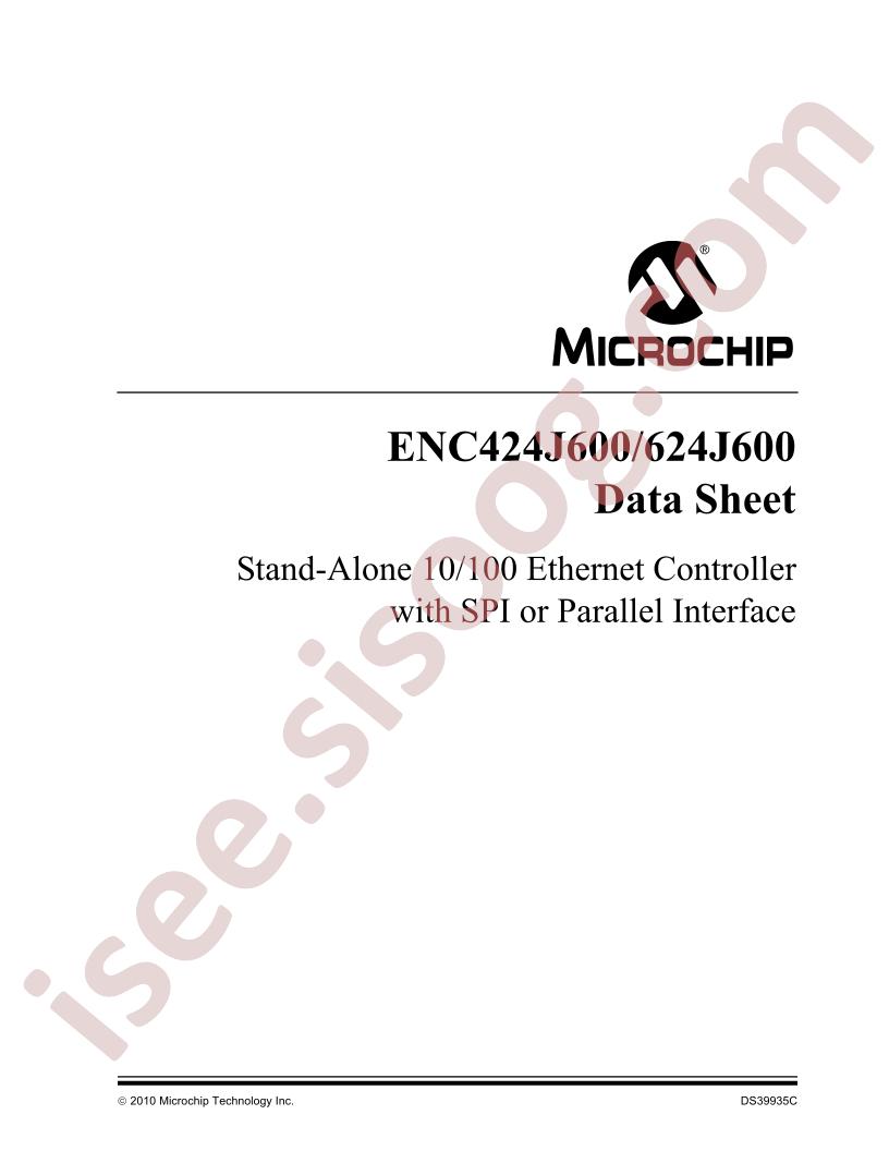ENC424J600, ENC624J600 Data Sheet