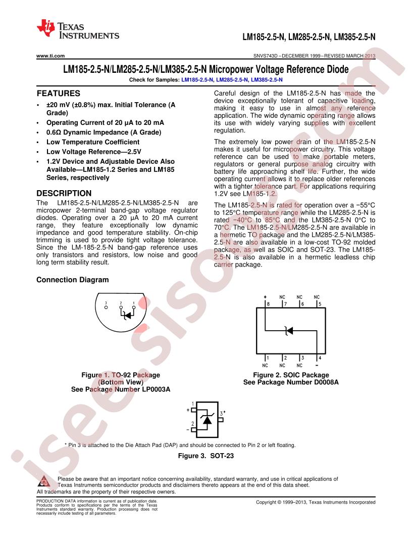 LM185,285,385-2.5