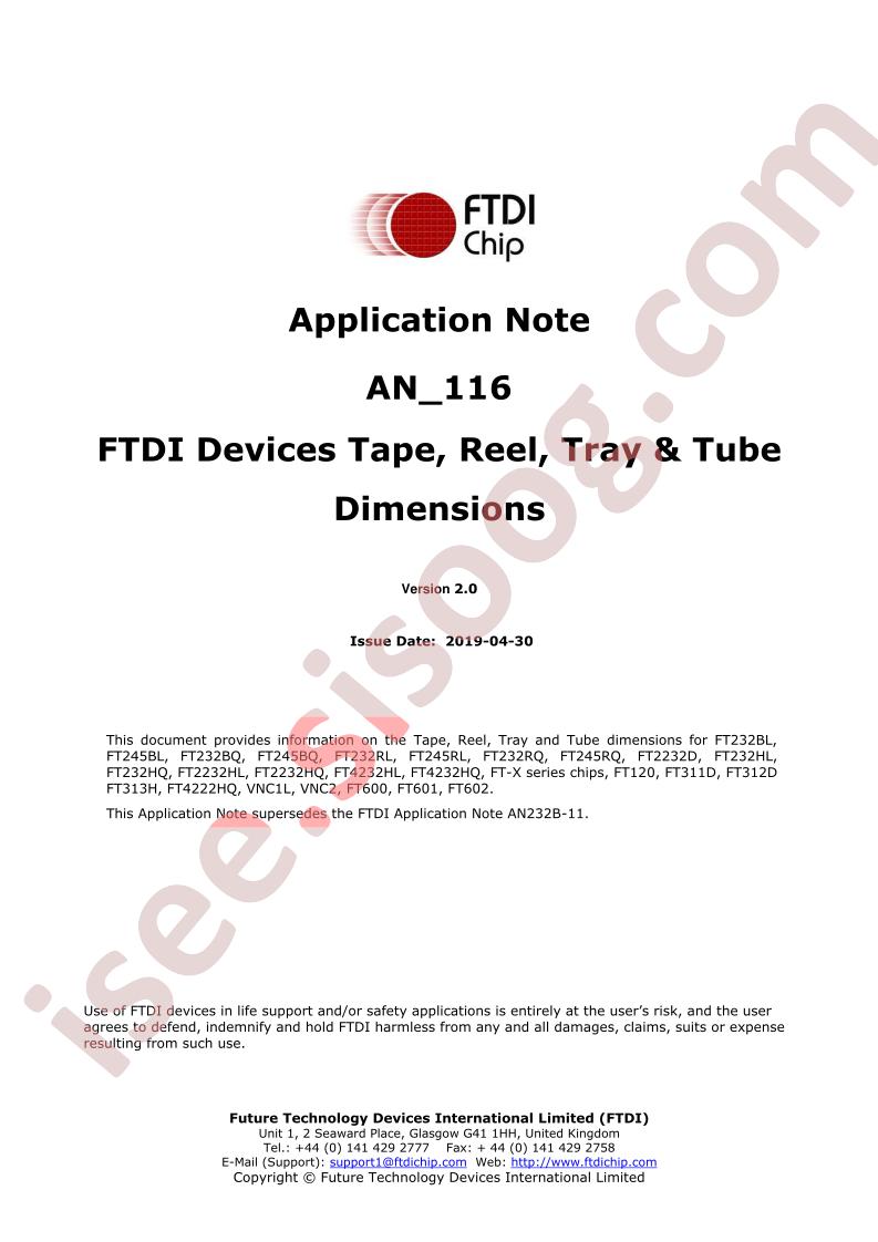 Tape Reel Pkg Spec