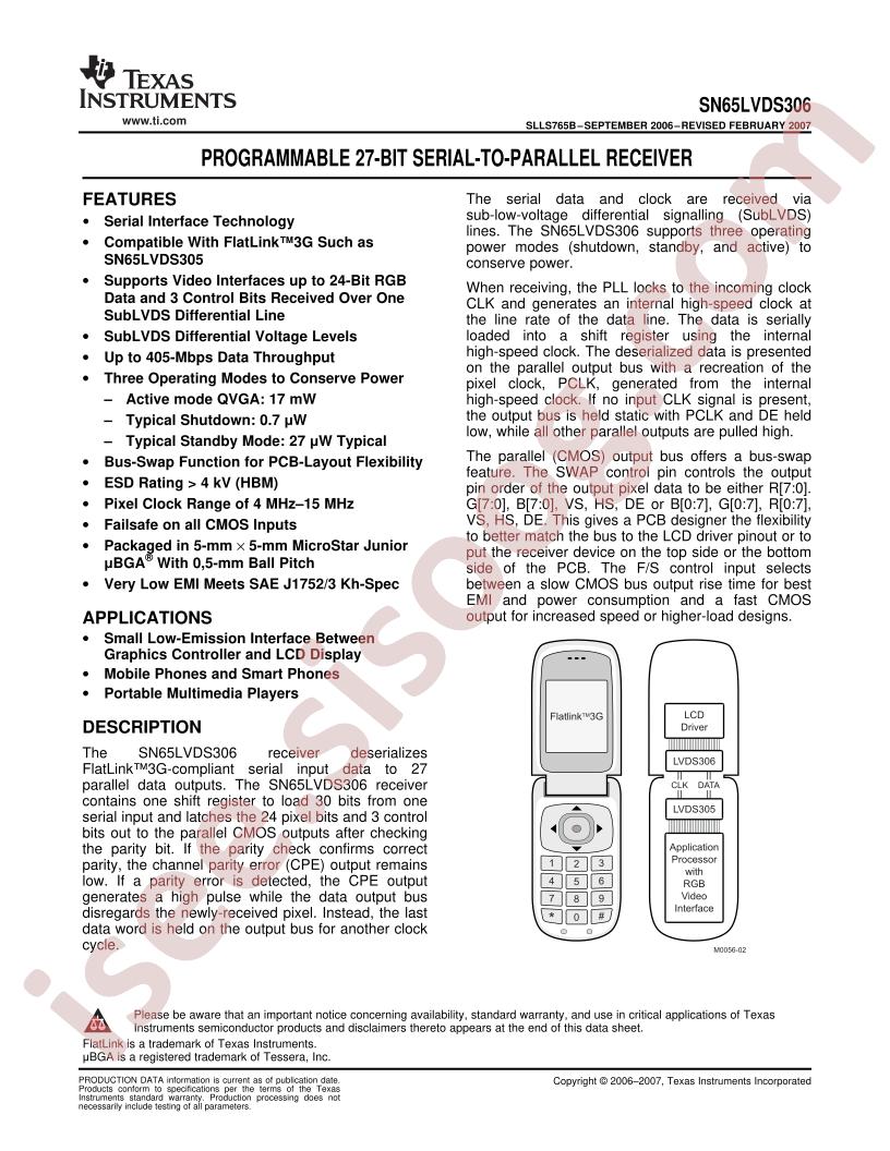 SN65LVDS306