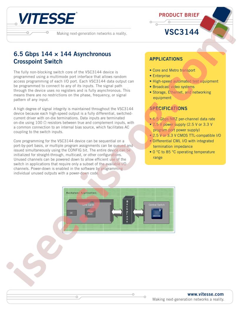 VSC3144 Brief