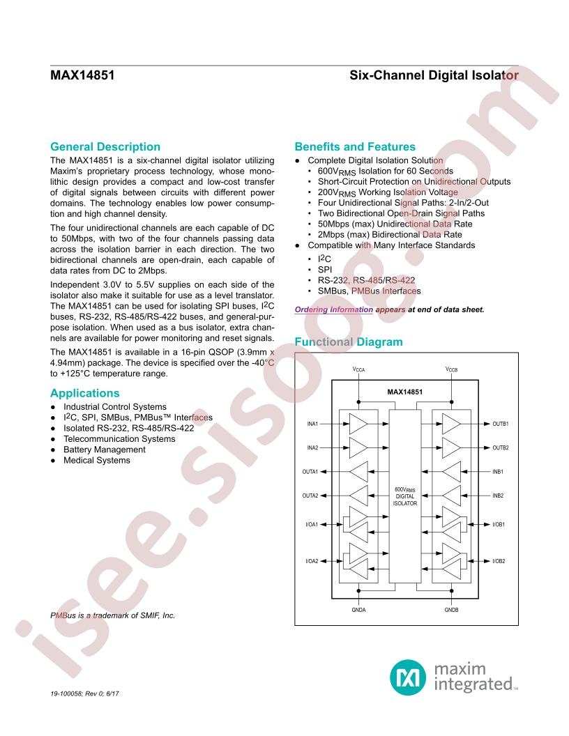 MAX14851 Datasheet~