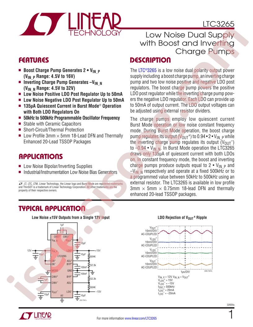 LTC3265 Datasheet