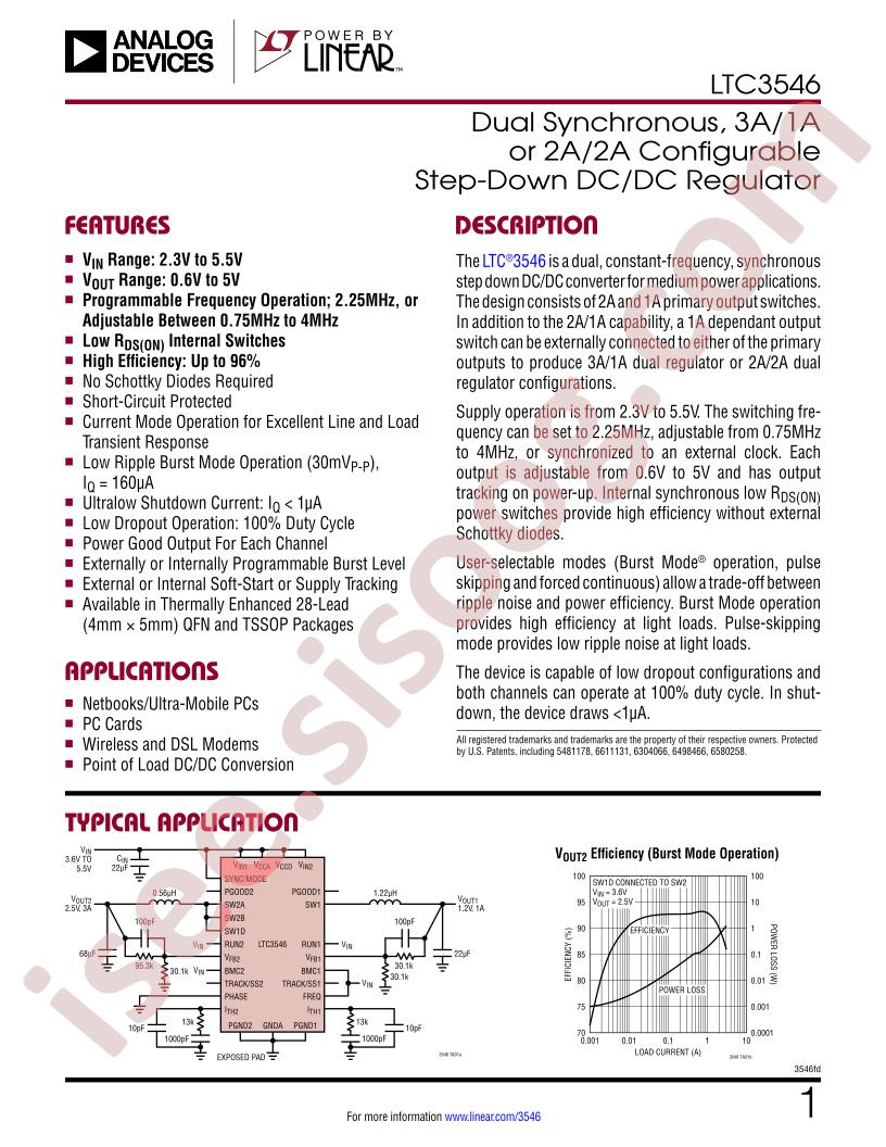 LTC3546 Datasheet