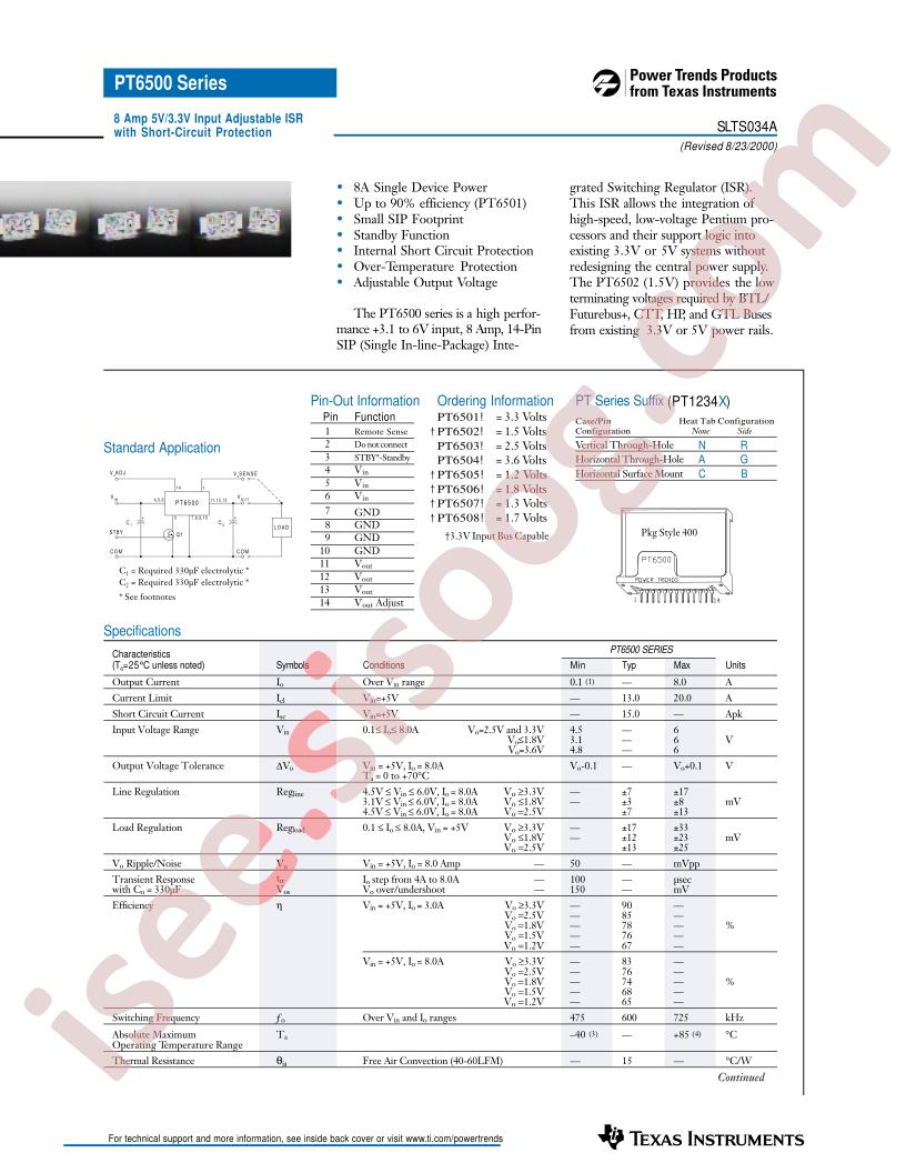 PT6500 Series