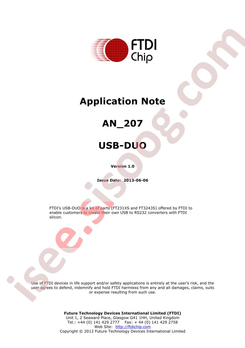 USB-DUO Appl Note