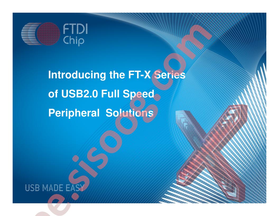 FT-X Family Overview