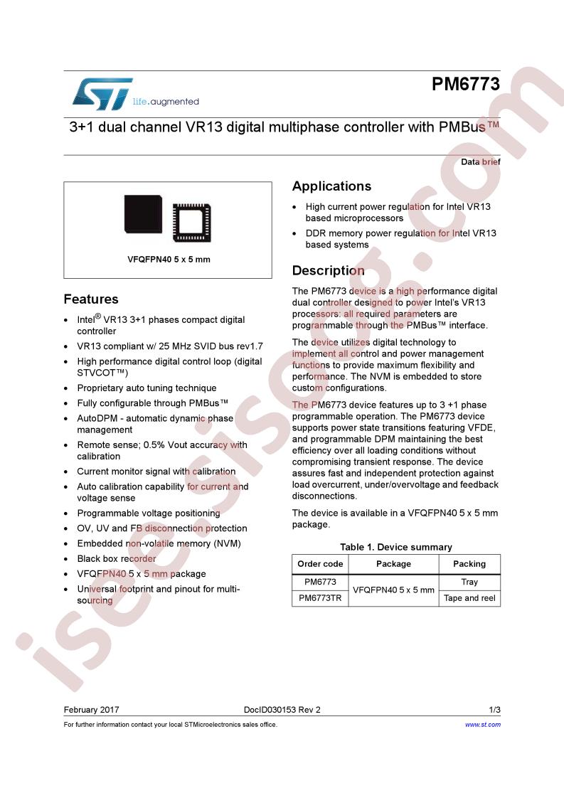 PM6773 Brief