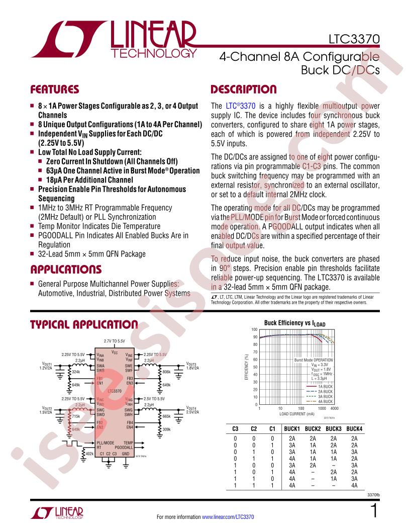 LTC3370 Datasheet