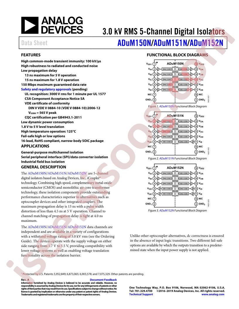 ADuM150N-52N
