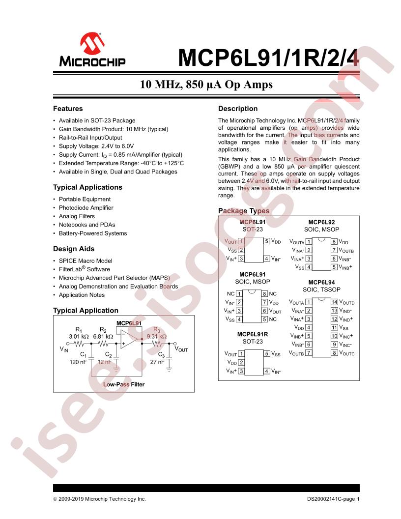 MCP6L91,1R,2,4