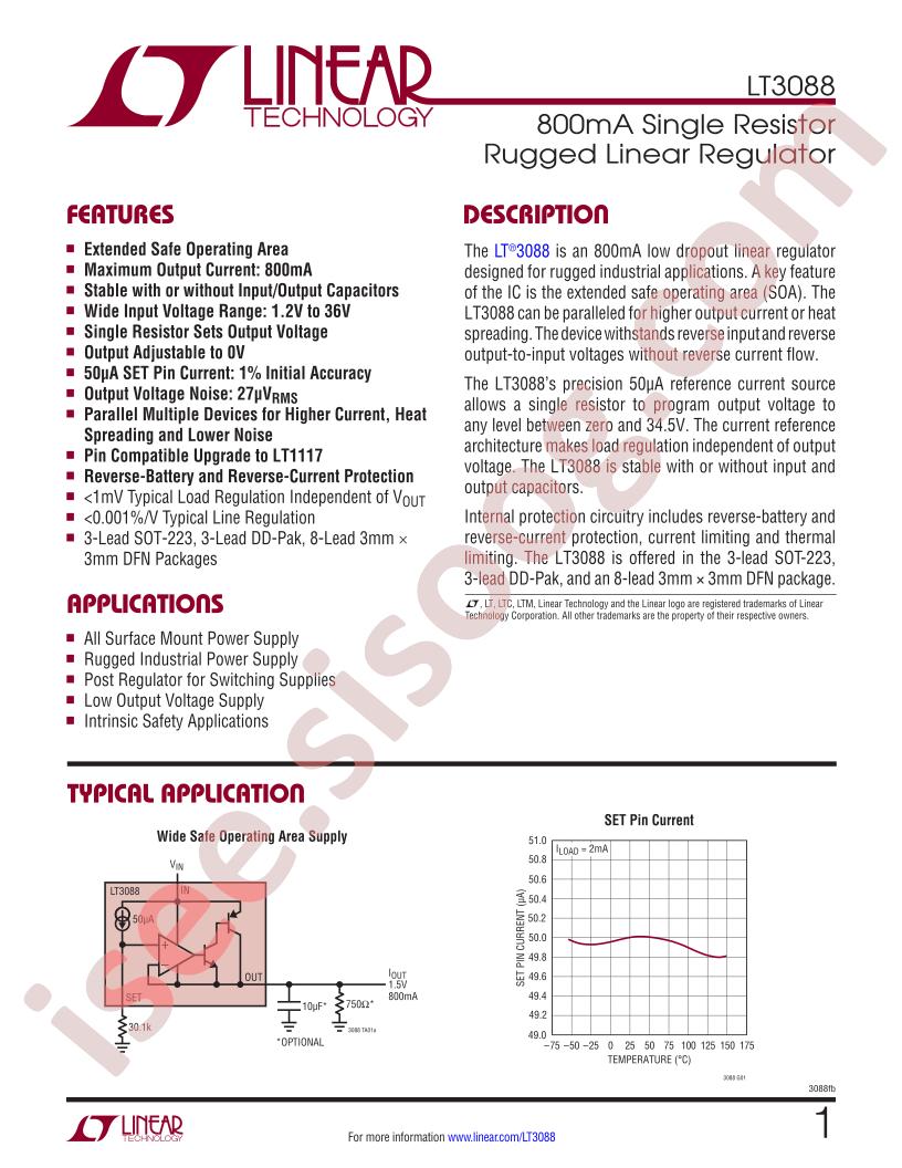 LT3088  Datasheet