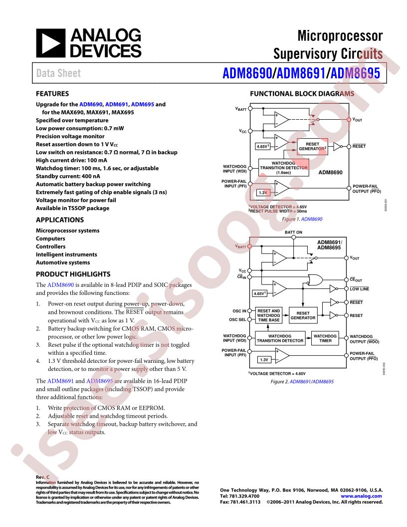 ADM8690, 91, 95