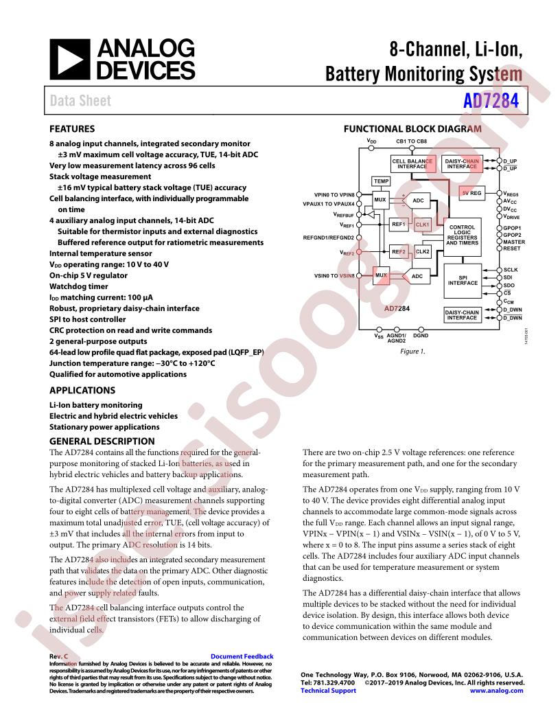 AD7284 Datasheet