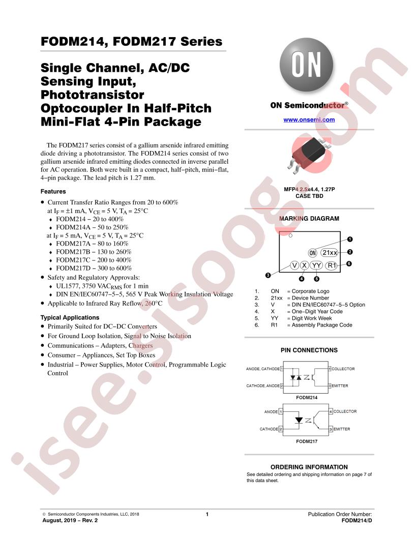FODM214, FODM217 Series