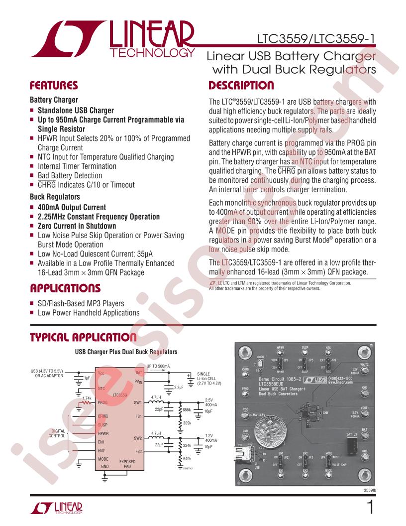 LTC3559/-1
