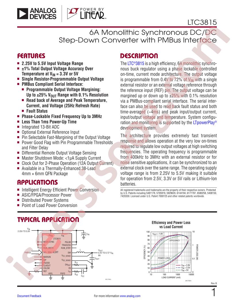 LTC3815 Datasheet