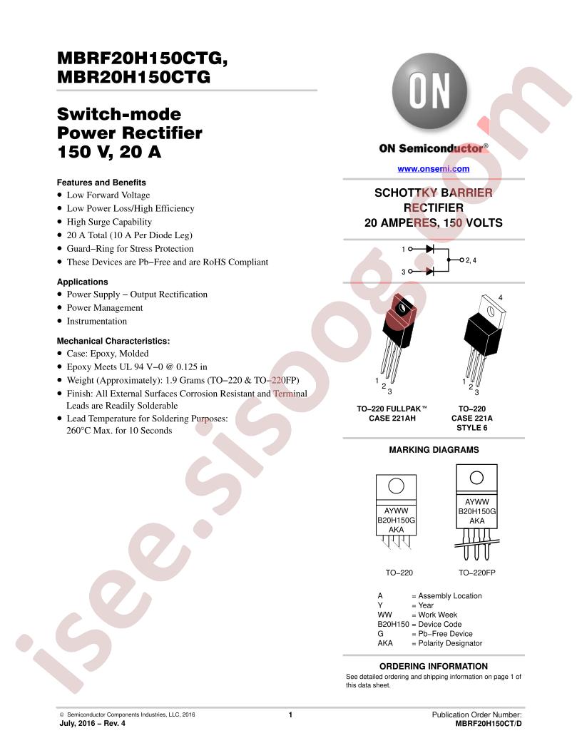 MBR(F)20H150CTG
