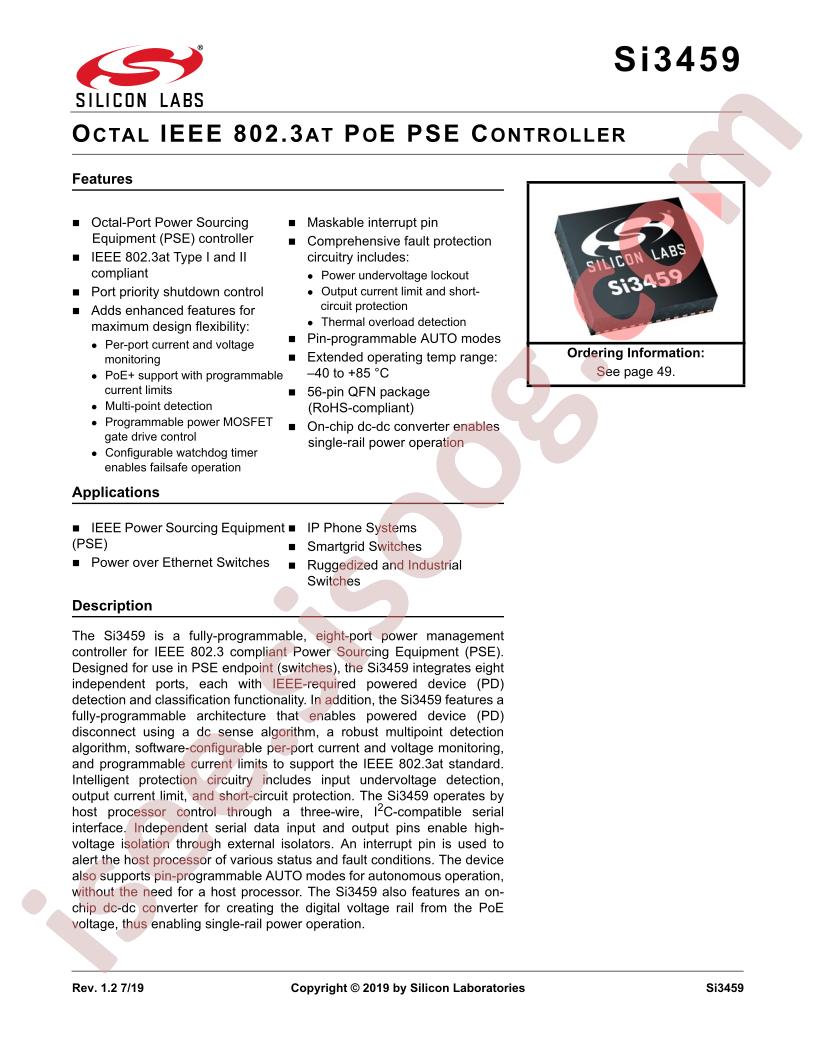 SI3459 Datasheet