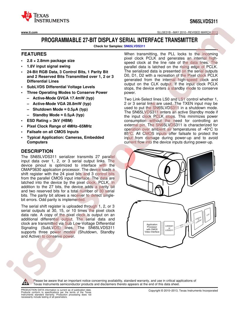 SN65LVDS311