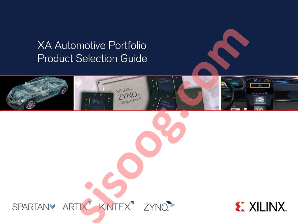 XA Automotive Portfolio Selection Guide