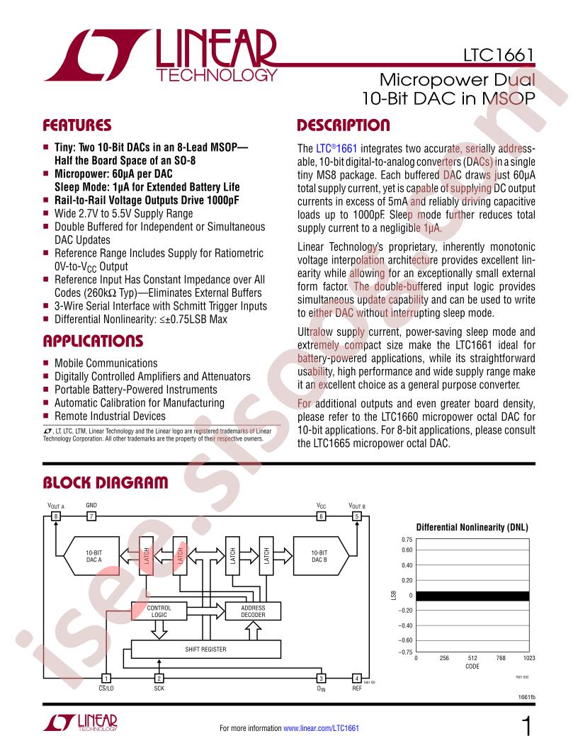 LTC1661 Datasheet