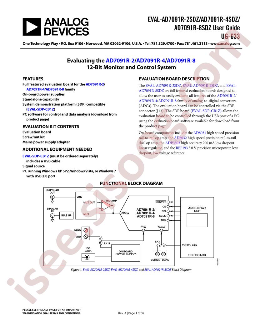 EVAL-AD7091R-xSDZ Guide