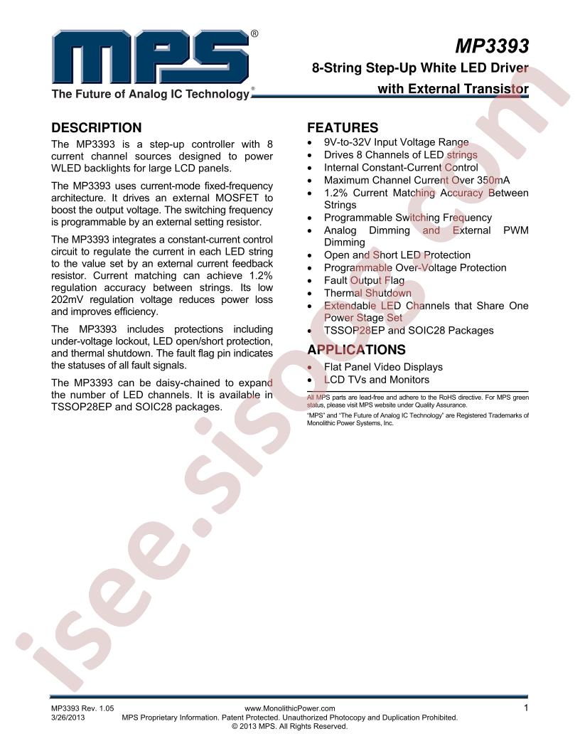 MP3393 Datasheet