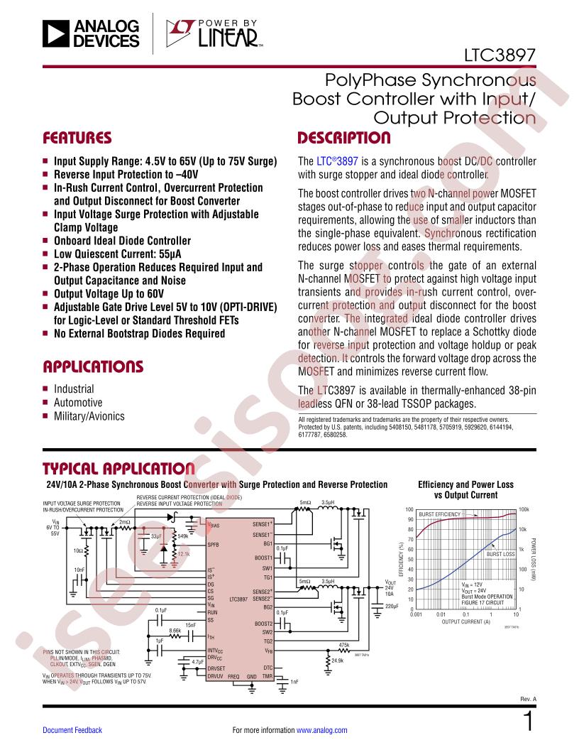LTC3897 Datasheet
