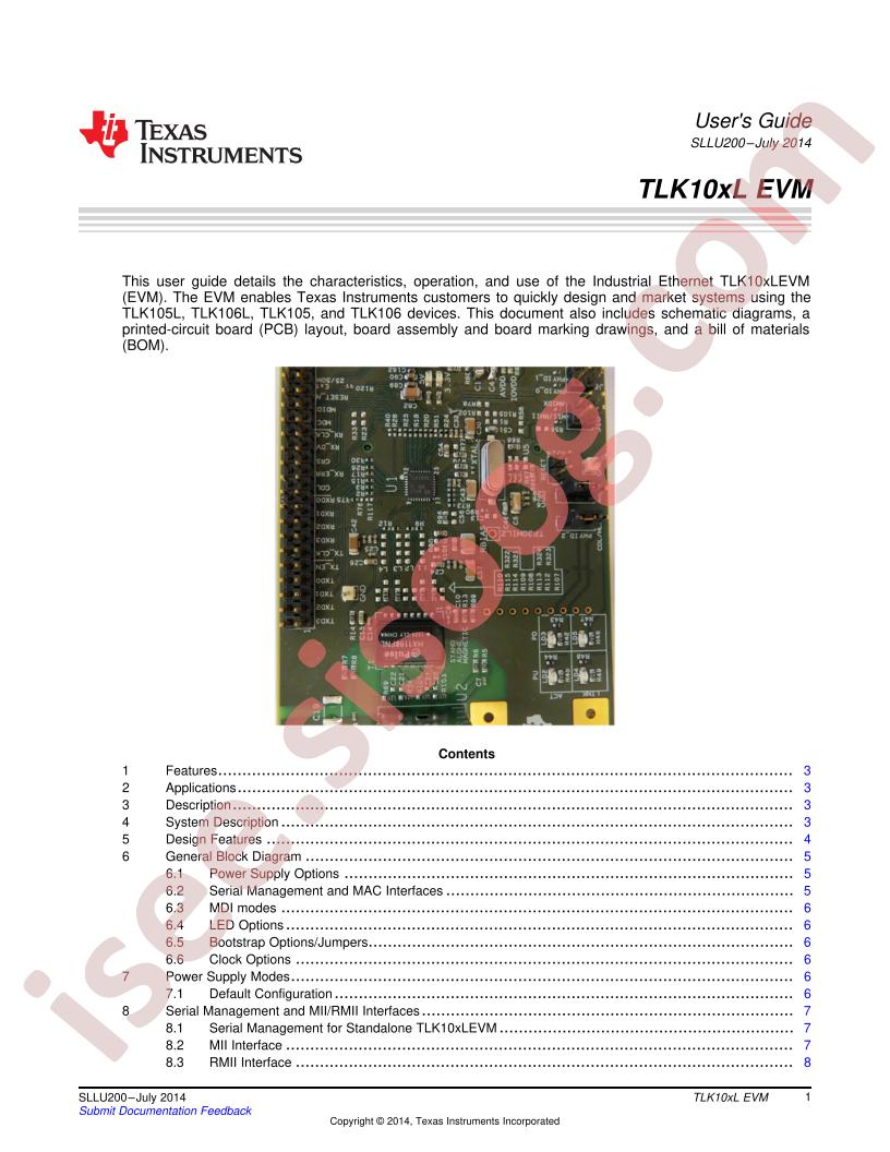TLK10xLEVM User Guide