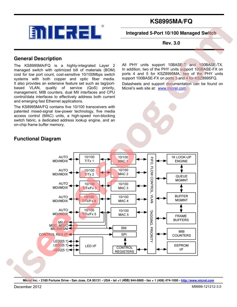 KS8995MA,FQ